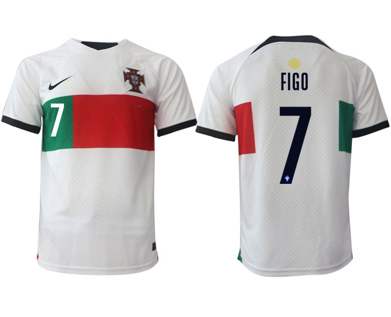 Men 2022 World Cup National Team Portugal away aaa versio white #7 Soccer Jersey->->Soccer Country Jersey